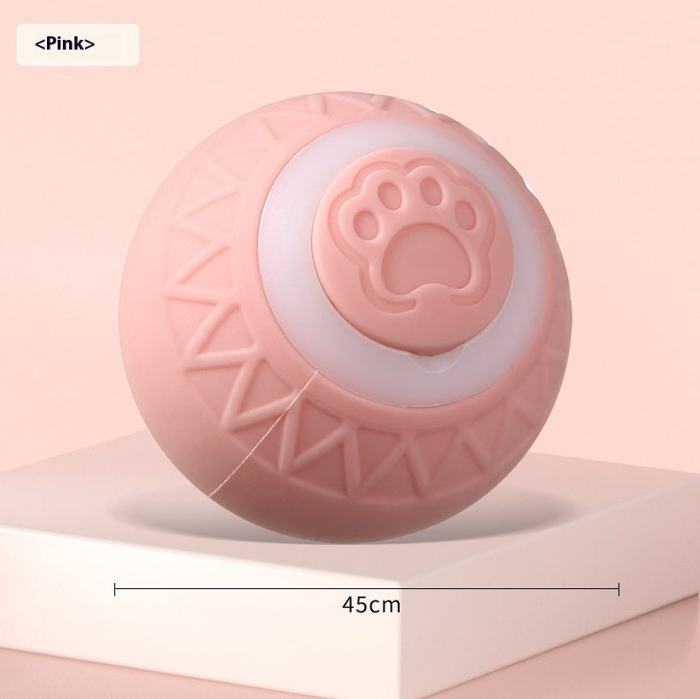 Balle roulante intelligente rose avec motif patte de chat — Maison Abba