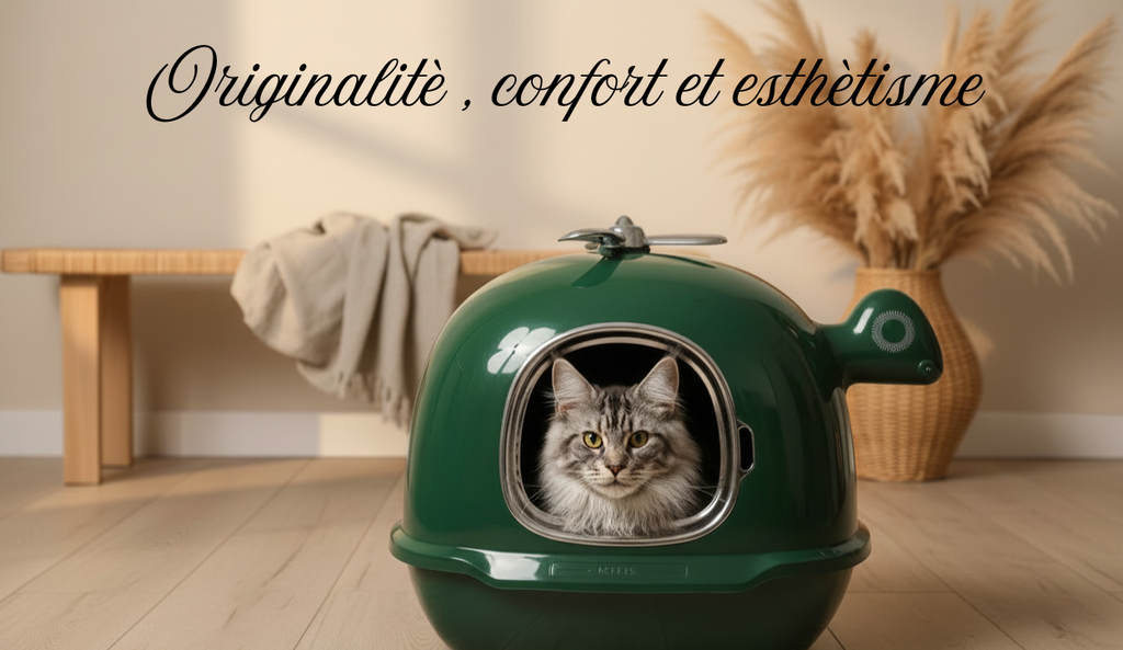 Maison de toilette XXL — Bac à litière grand format pour grands félins
