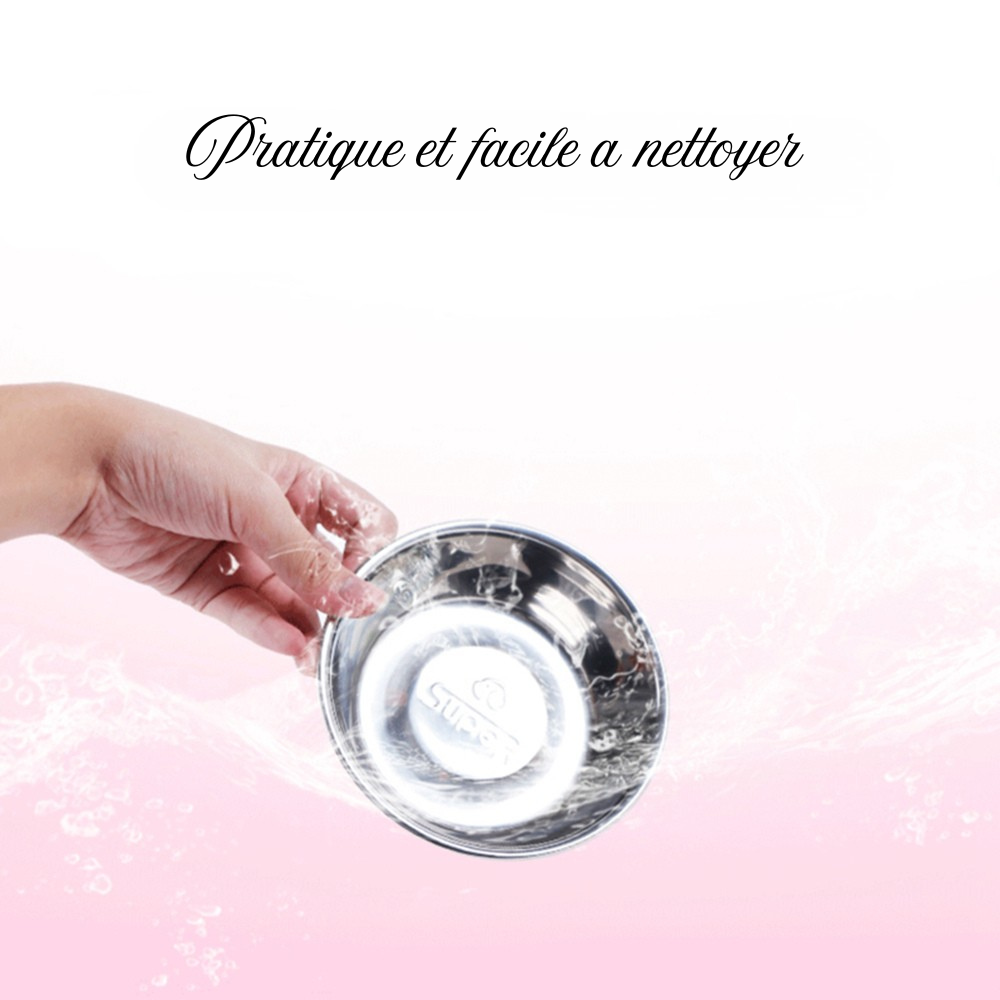 Gamelle Ronde Inox pour Chat et Chien — Maison Abba
