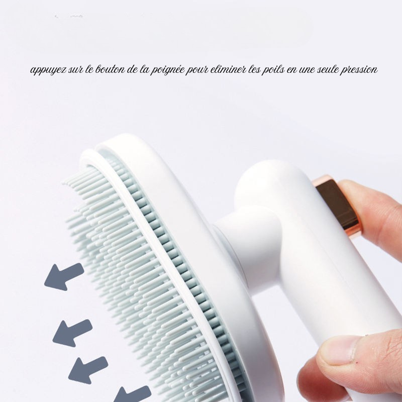 Brosse Autonettoyante Arc Haute Densité pour Chat — Maison Abba