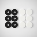 Kit de filtres de rechange pour fontaine à eau — 4 filtres noirs et 4 filtres blancs